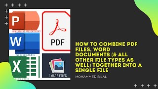 How To Merge Pdf Files, Word Doents & All Other File Types As Well Together Into A Single File