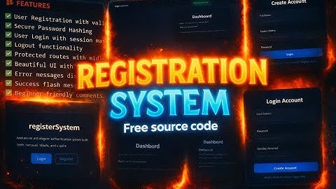 Beginner Registration System | Laravel + Blade + SQLite (🆓Source Code)