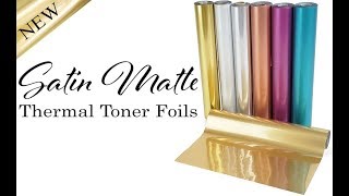 Matte Gold Soft Metallic 12 x 500' Laminating / Toner Fusing Foil - 2 Rolls