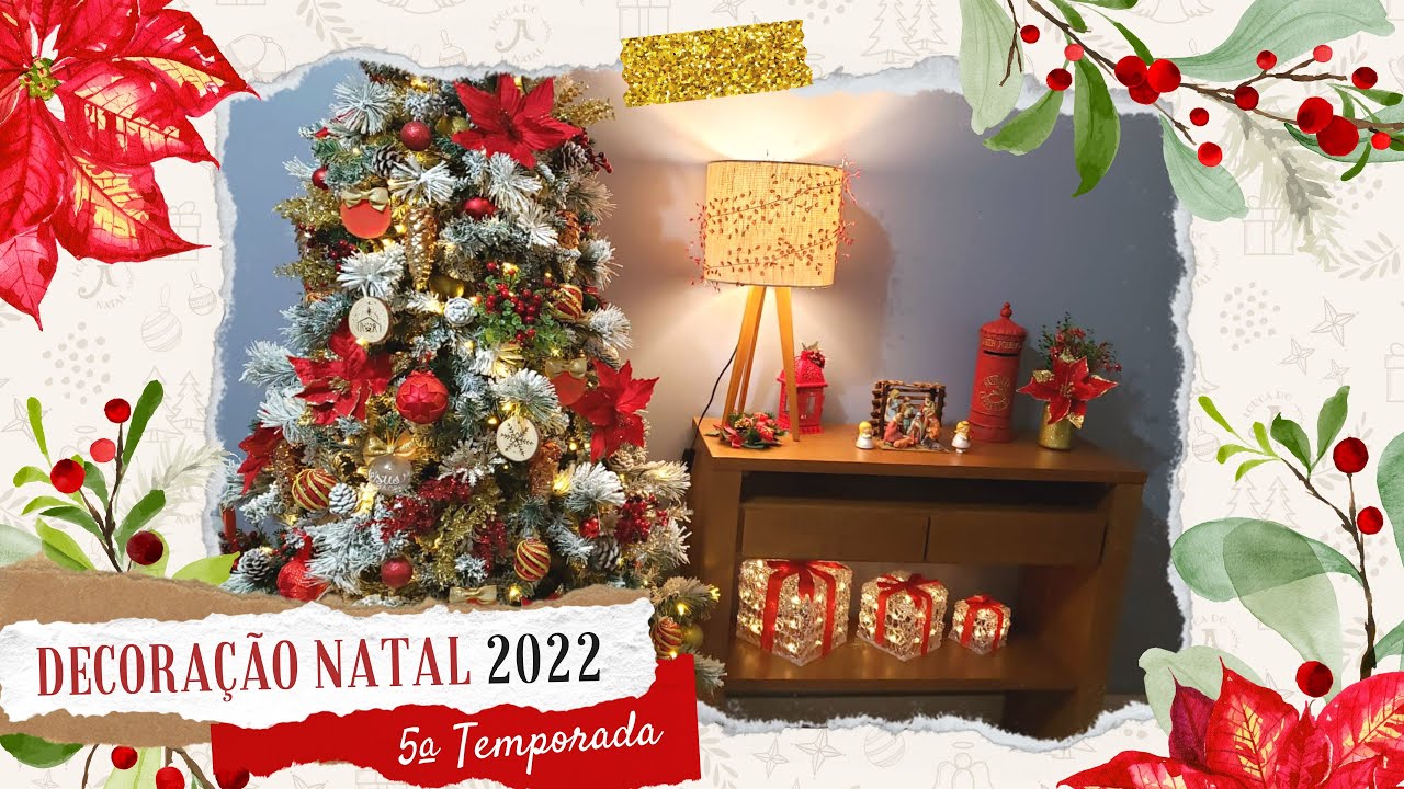 5ª TEMP | Tour Pela Minha Decoração de Natal 2022 (Tema 