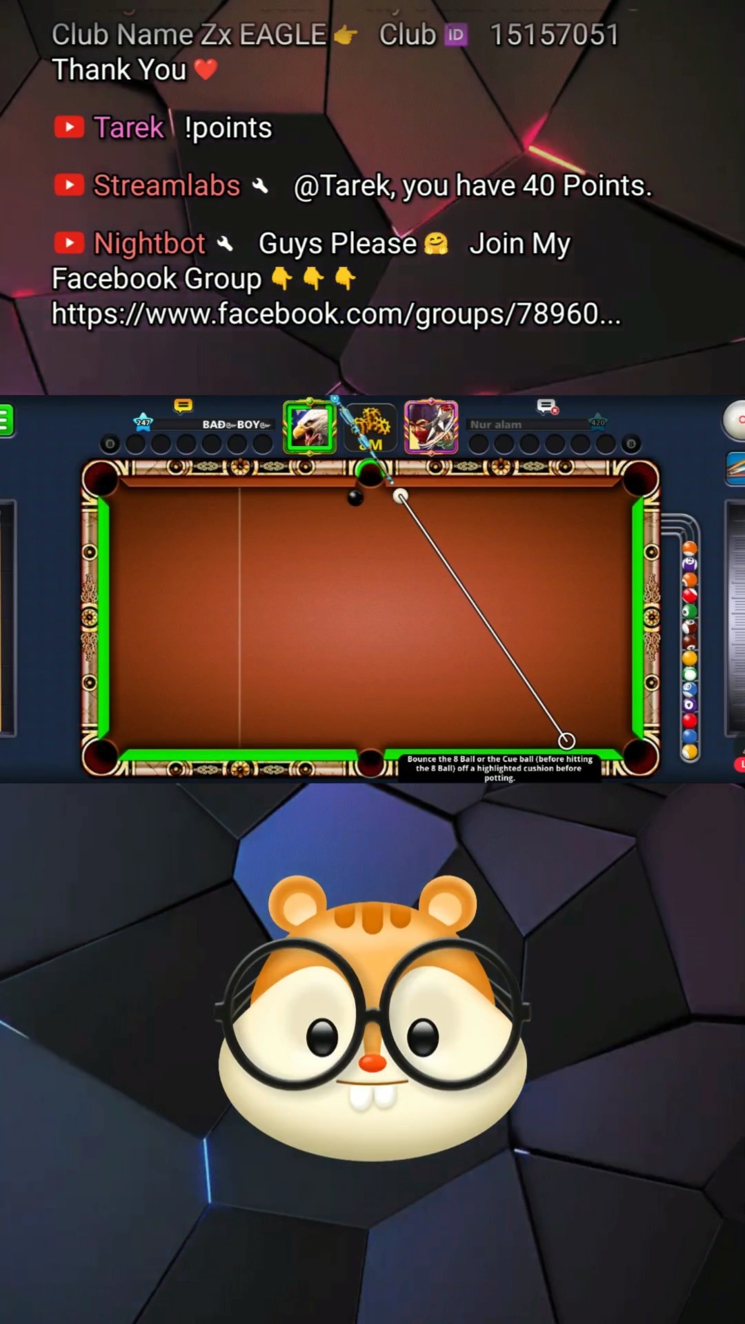 🔥 KNUCKLE TRICKSHOT 🔥 8 Ball Pool Zx EAGLE Gaming YT #8ballpool