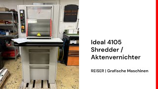 Ideal 4105 Aktenvernichter / Shredder
