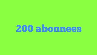 Bedankt Voor De 200 Abonnees