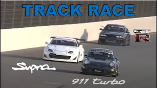 Track Race #109 | Nissan R32 GT-R vs Porsche 911 Turbo vs Toyota Supra