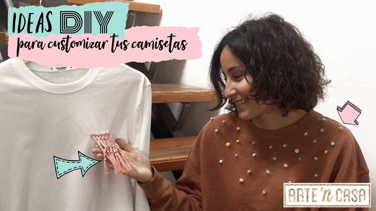 embudo Arado años Ideas para customizar camisetas | Artencasa