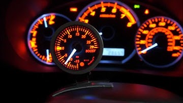 MadDad Boost Gauge installed on 2011 Impreza WRX - On and Off Sweep