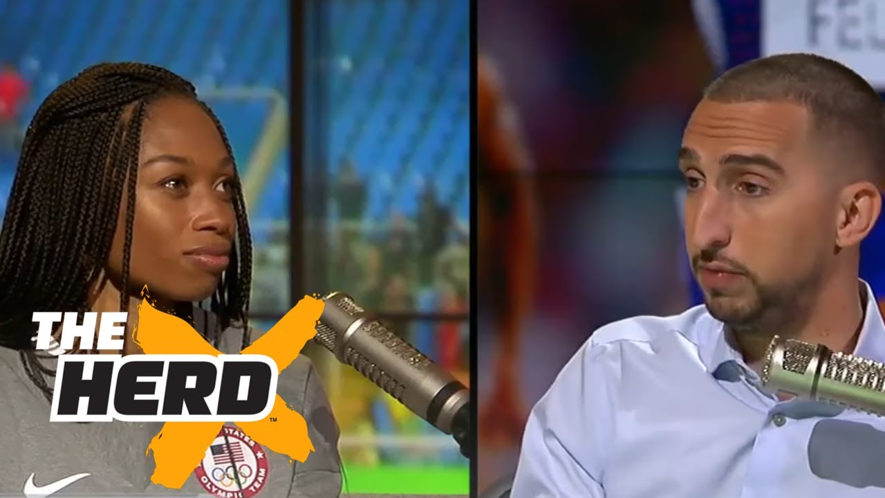 Here's how Allyson Felix feels about diving in races | THE HERD