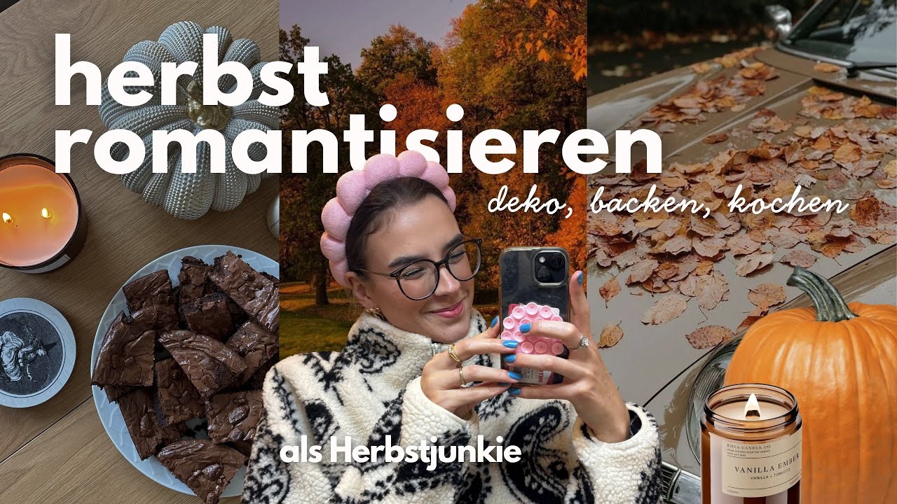 HERBST ROMANTISIEREN 🍂🕯️ deko und pullis shoppen, backen, kochen, quality time, dekorieren