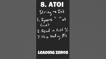 How To Solve LeetCode 8 - String to Integer(atoi)