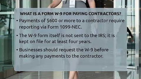 What Is A Form W-9 For Paying Contractors? - Tax and Accounting Coach