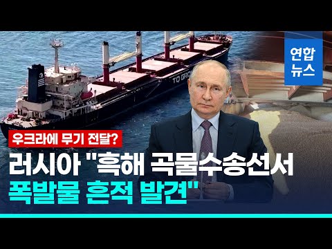 러 "흑해 곡물수송선서 폭발물 흔적…우크라에 무기 전달 의혹" / 연합뉴스 (Yonhapnews)