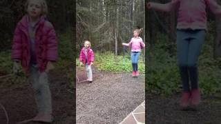 Both Girls Skipping