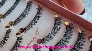 Caixa C 10 Pares De Cílios Postiços Model. J102 - Le Vangee