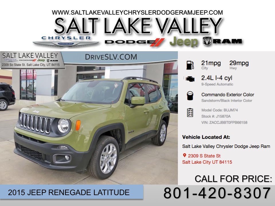 New Jeep Renegade Utah YouTube