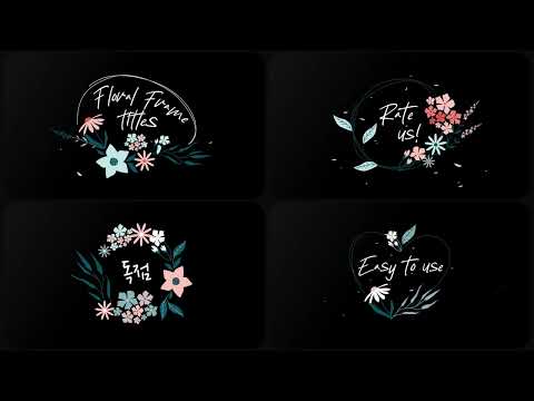 Flower Frames Titles DaVinci Resolve, a Templates & Theme by FlashFXbox (Thumbnail 2 of 2)
