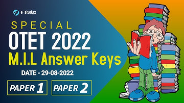 OTET M.I.L Answer keys 2022 | Special OTET 2022 | Special OTET M.I.L Answer Keys 2022