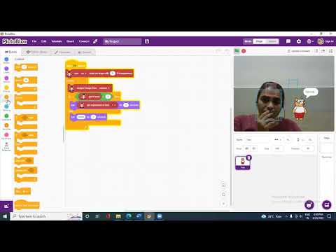 Face recognition using PictoBlox