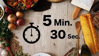 Cooking Timer ∥ 5 Minutes 30 Seconds Countdown