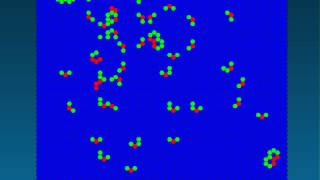 Frank Buss' Hexagonal Cellular Automaton Wealth