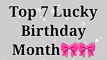 Top 7 lucky Birthday According to your Birthday month😊 Gleam point