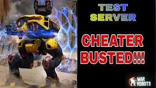 War Robots - Cheater Busted - Hell Burner Hack On Test Server