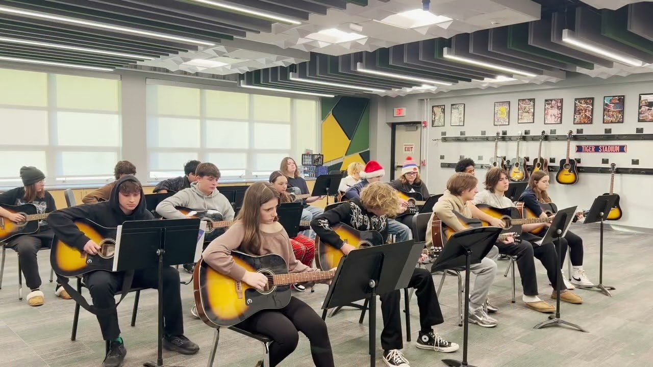 Students in Guitar Class wish you a happy and healthy holiday season