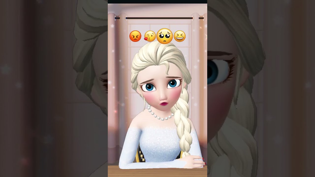 Elsa joins Tiktok Emoji Challenge