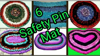 6 Easy Safety Pin & Old Cloth Door Mat Making/Simple & Easy Door Mat Making/Afees Art & Craft