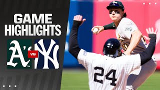 A's vs. Yankees Game Highlights (4\/22\/24) | MLB Highlights