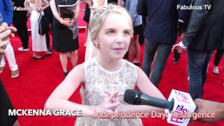 Mckenna Grace At Independence Day Resurgence On Fabulous Tv