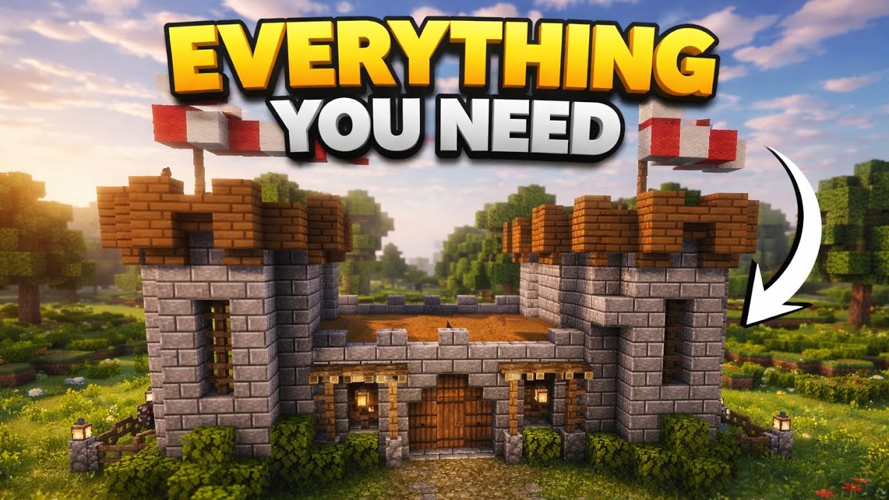 Minecraft Ultimate Survival Castle Tutorial! 🏰🔥 - YouTube