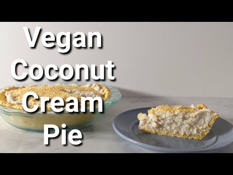 VEGAN COCONUT CREAM PIE | vegan and proud