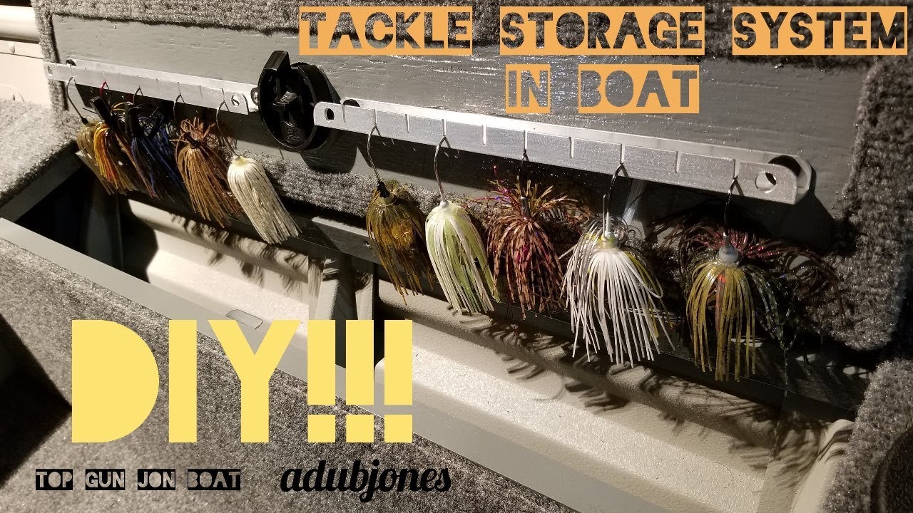 DIY Tackle Storage System In Boat (Jon Boat To Bass Boat) 