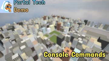 Checking out new console commands in Tunneler 2 (Portal Tech Demo)