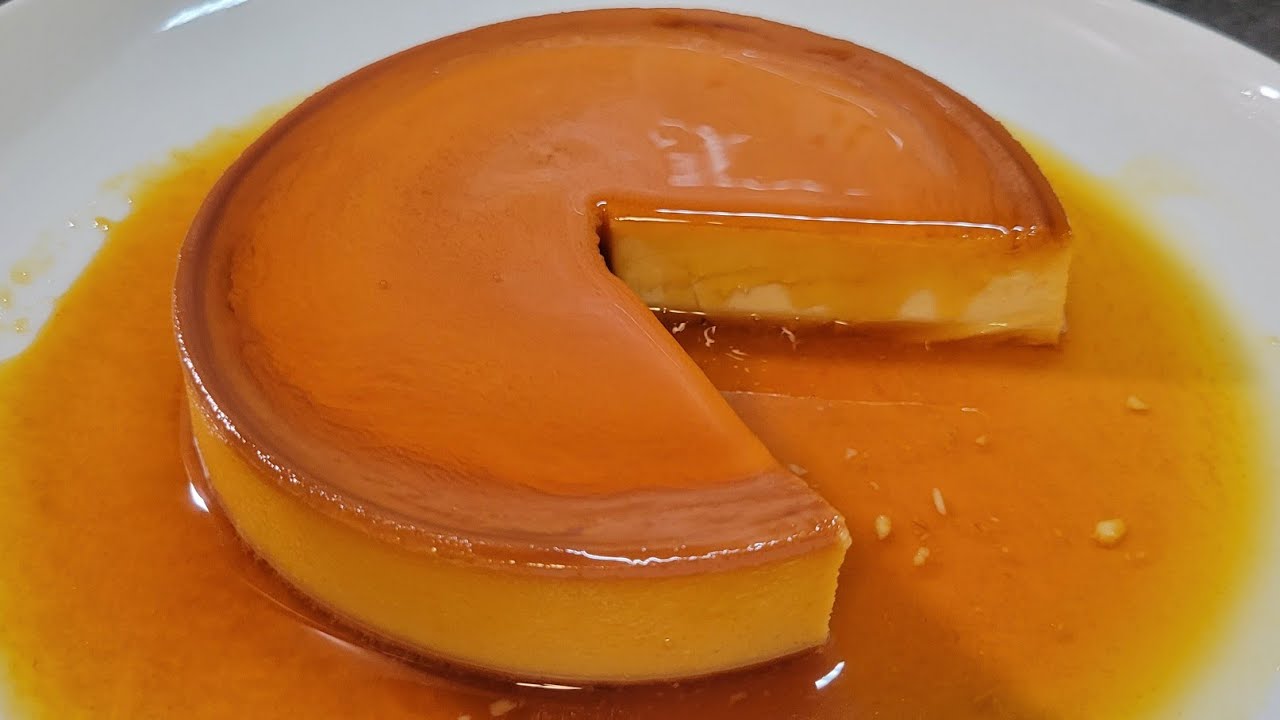 como hice mi flan con el caramelo liquido
