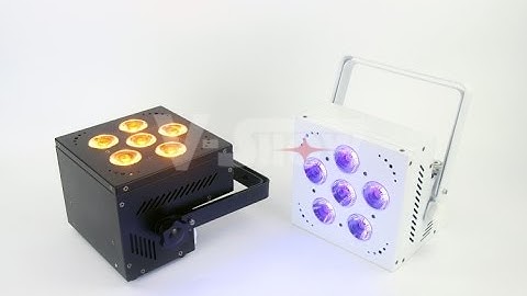 VS-WB0606B Rechargeable battery Powered wireless DMX/IR Remote LED Uplighting 6*18W RGBAW+UV