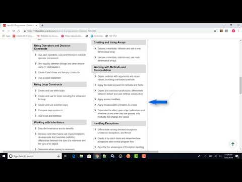 Java Certification(1Z0-808) Course Intro