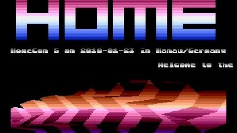 HomeCon 5 Invitation - 16k Atari 8-Bit Intro by JAC! of WUDSN (2010) (50 FPS)