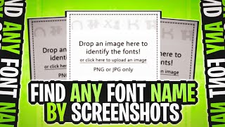 How to identify a font from image | get font name from their  screenshot | how to get any font name