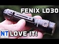 I love it ! New Fenix LD30 EDC flashlight review beam shots night video