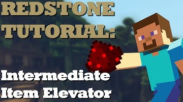 Minecraft Redstone Tutorials: Item Elevator [1.12]