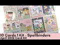 10 Cards 1 Kit | Spellbinders April 2022 Card Kit | Picket Fences
