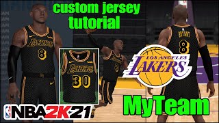 NBA 2K20 - LA Lakers Nipsey Hussle Crenshaw Jersey Tutorial 