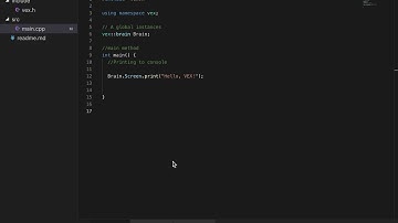 VEX Programming - Hello VEX