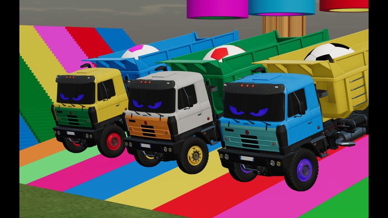 Trucks With COLORs - DUMP TRUCK IN TRANSPORTING COLOR IN FARMING SIMULATOR 22