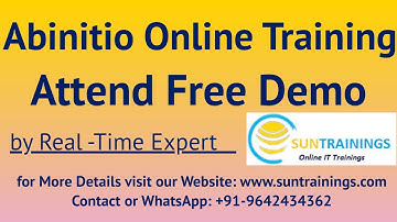 Ab Initio Demo | Ab Initio Online Training | Best Abinitio Training Demo for Beginners