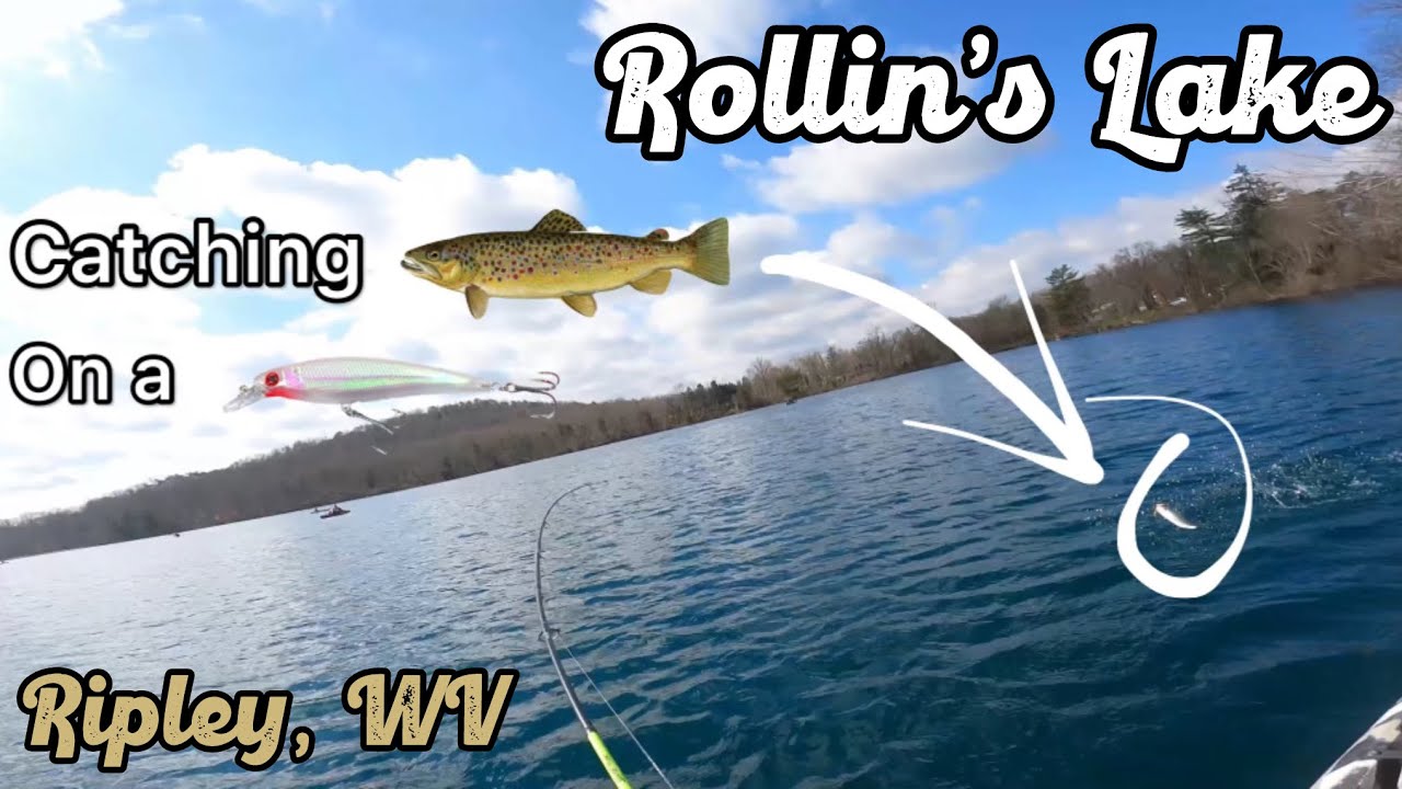 Trout Fishing with a Jerkbait?? Rollins Lake, Ripley West Virginia