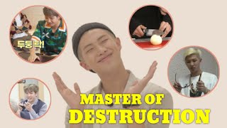 RM DESTROYING THINGS AND BEING CLUMSY