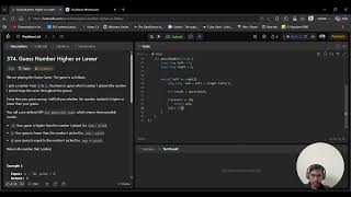 Guess Number Higher or Lower | LeetCode 374 | Easy Binary Search Solution#Utkarsh Build