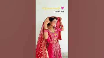 1st Karwachauth🩷Transition | #viralvideo #reels #shorts #karwachauthlook #transition #husband #wife